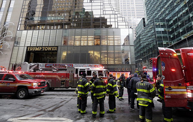 В Нью-Йорке загорелось здание Trump Tower, есть пострадавшие